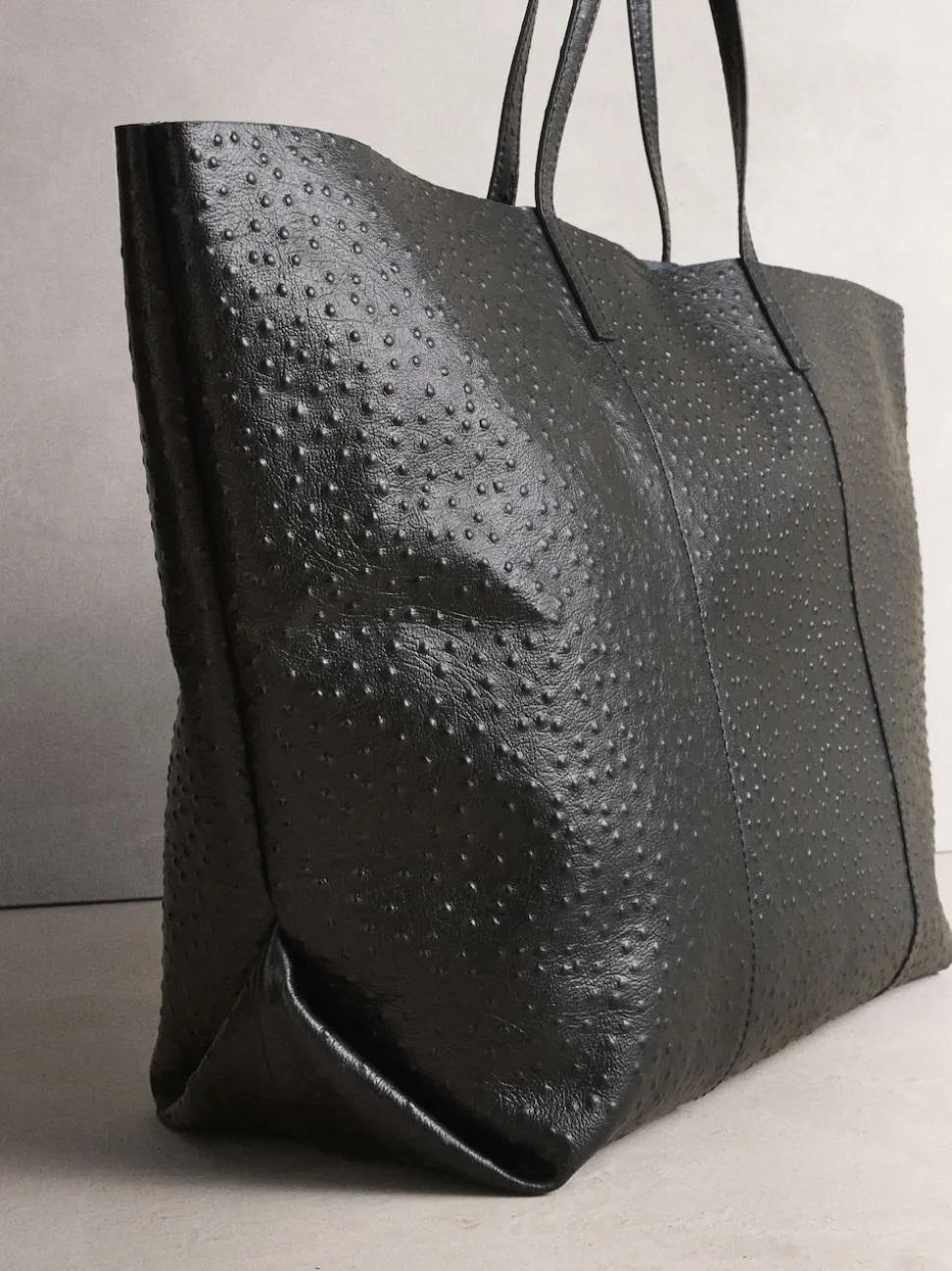 Black N. Premium Large Leather Shopper Bag