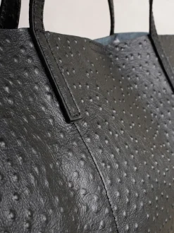 Black N. Premium Large Leather Shopper Bag