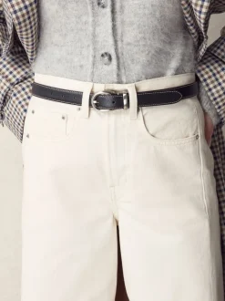 Black N. Premium Made In Italy Mid Width Belt