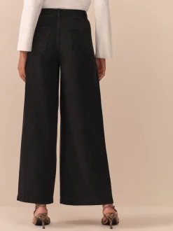 Black N. Premium Palazzo Wide Leg Jeans