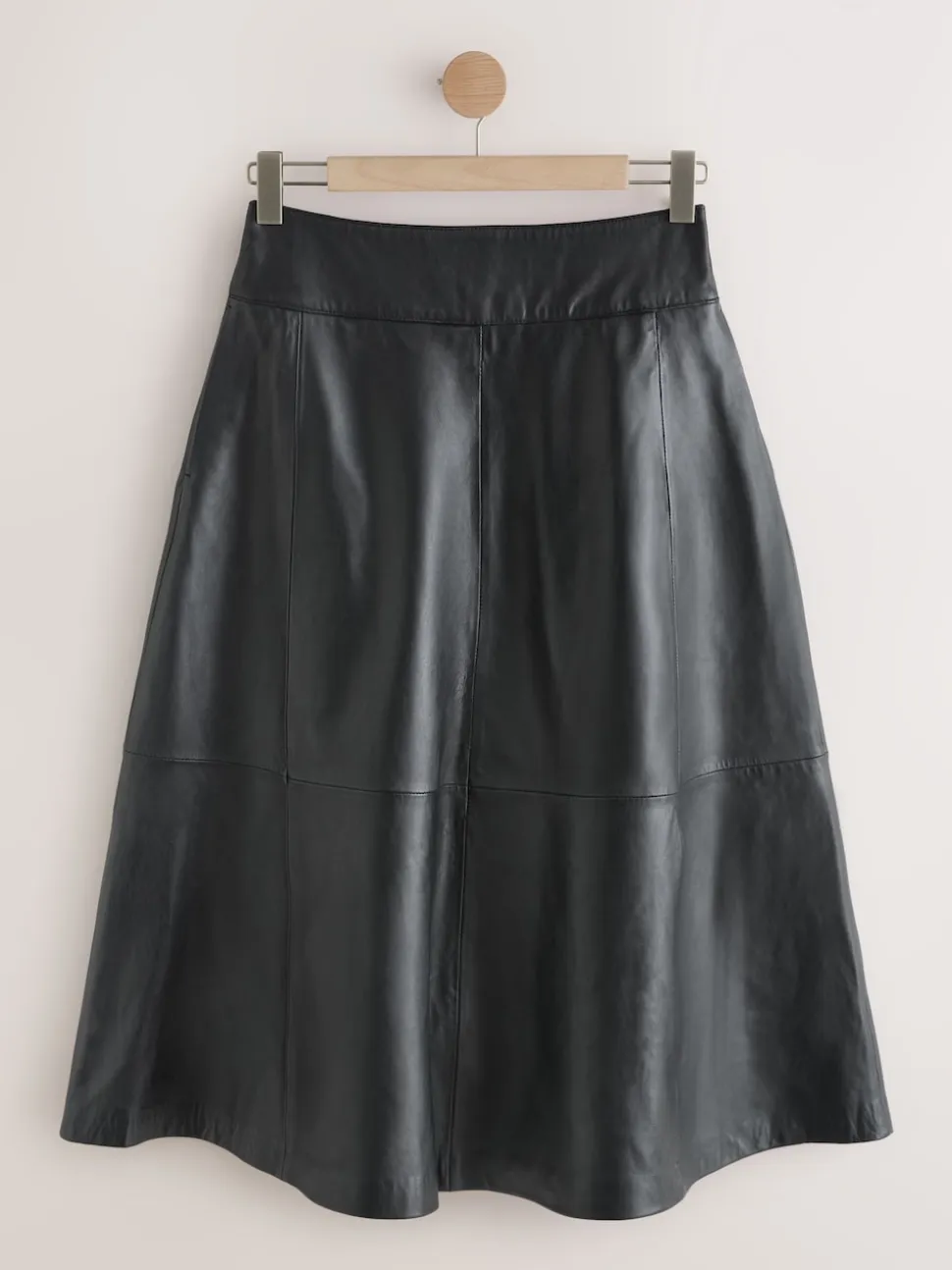 Black N. Premium Real Leather Skirt