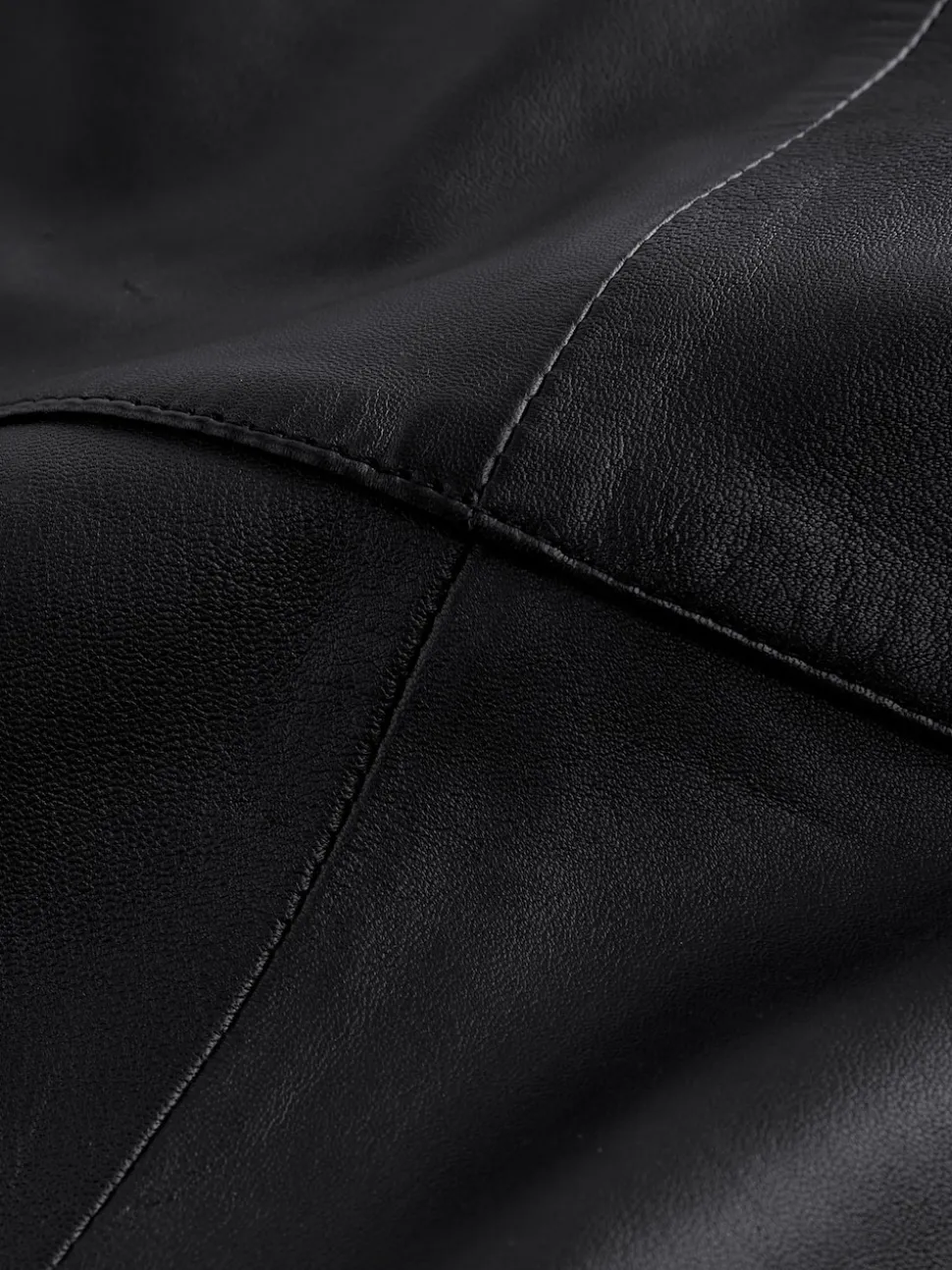 Black N. Premium Real Leather Pencil Skirt
