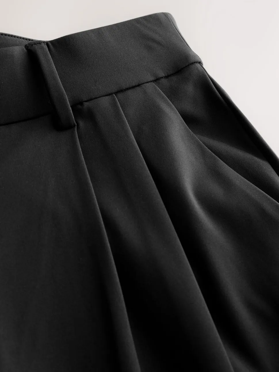 Black N. Premium Wide Leg Tailored Jersey Trousers
