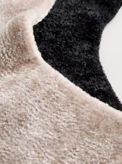 Black/ Neutral Velvet Cosy Socks 2 Pack