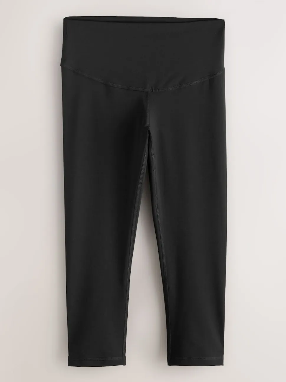 Black Next Active Sports Tummy Control High Waisted Dry Tech Mid Length Sculpting Leggings