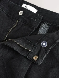 Black N.Premium High Rise Culotte Jeans