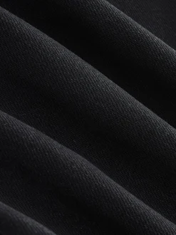 Black N.Premium High Rise Culotte Jeans