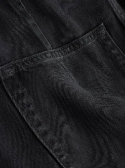 Black N.Premium High Rise Culotte Jeans