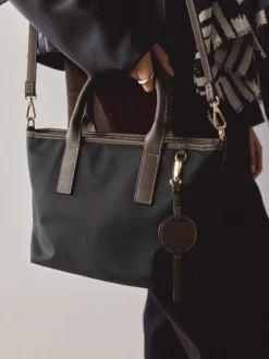 Black Nylon Cross-Body Bag