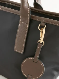 Black Nylon Cross-Body Bag