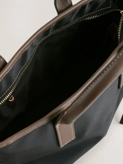 Black Nylon Cross-Body Bag