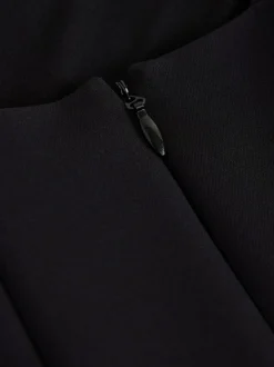 Black Occasion Cinched Waist Maxi Dress