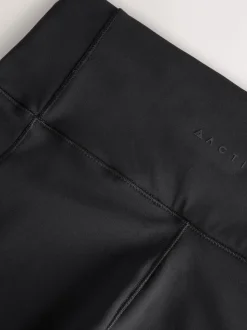Black Outdoor Fleece Lined Warm Handle Leggings