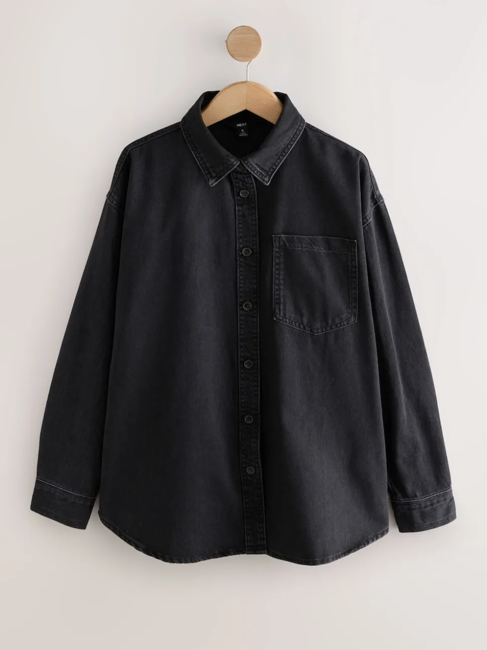 Black Oversize Denim Shirt