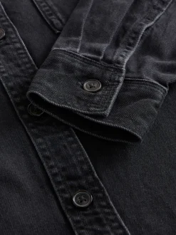 Black Oversize Denim Shirt