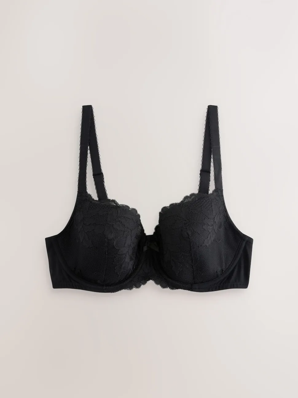 Black Pad Balcony DD+ Lace Bra