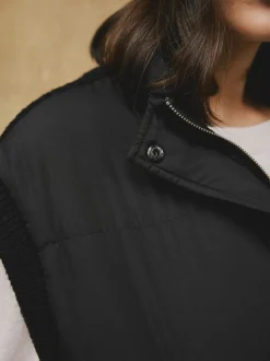 Black Padded Gilet