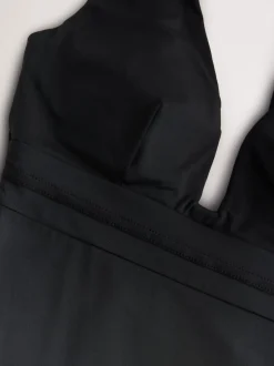 Black Plunge Shaping Tummy Control Swimsuit