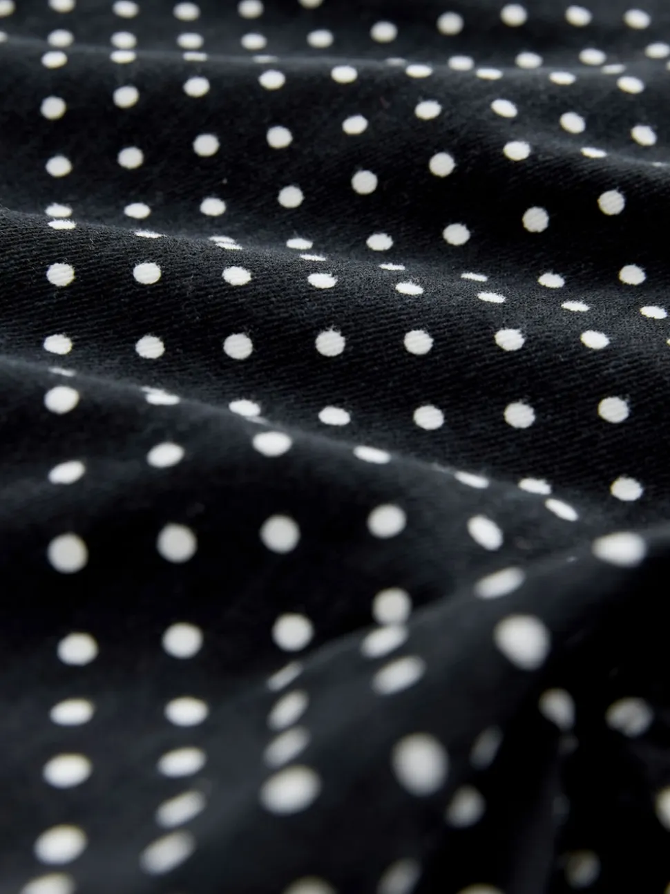 Black Polka Dot Straight Leg Jeans