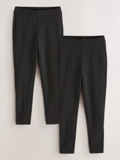 Black Ponte Leggings 2 Pack