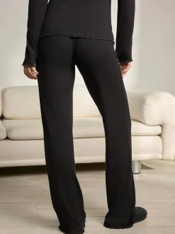 Black Premium Thermal Maximum Warmth Merino Wool Trousers