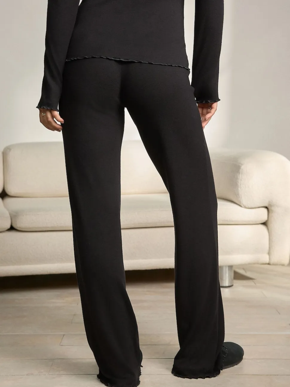 Black Premium Thermal Maximum Warmth Merino Wool Trousers