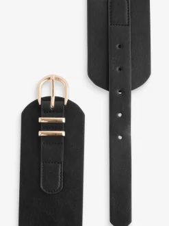 Black PU Corset Belt