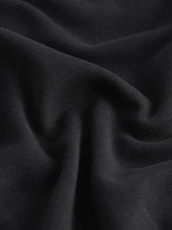 Black Relaxed Fit Heavyweight Longline T-Shirt