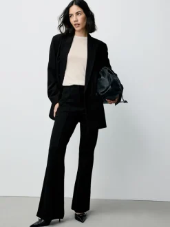 Black Sculpting Bootcut Trousers