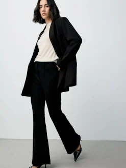 Black Sculpting Bootcut Trousers