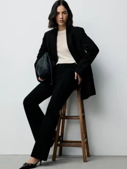 Black Sculpting Bootcut Trousers