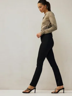 Black Sculpting Military Trousers