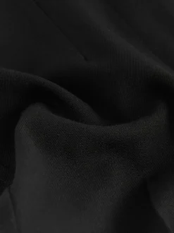 Black Sculpting Military Trousers