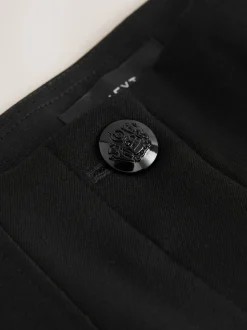 Black Sculpting Military Trousers