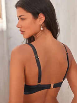 Black Shaping Padded Wired Bikini Top