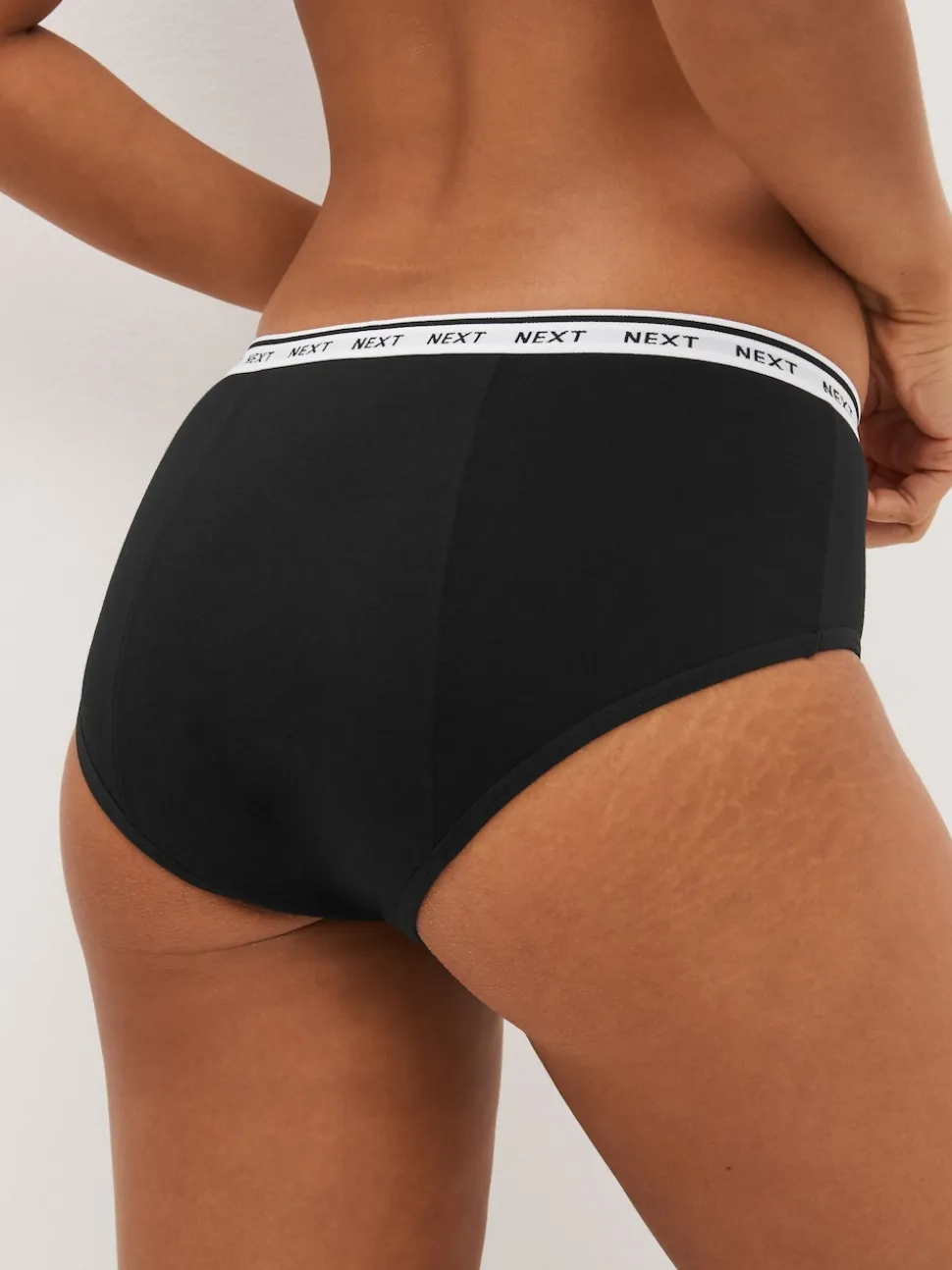 Black Short Heavy Flow Period Knickers 2 Pack