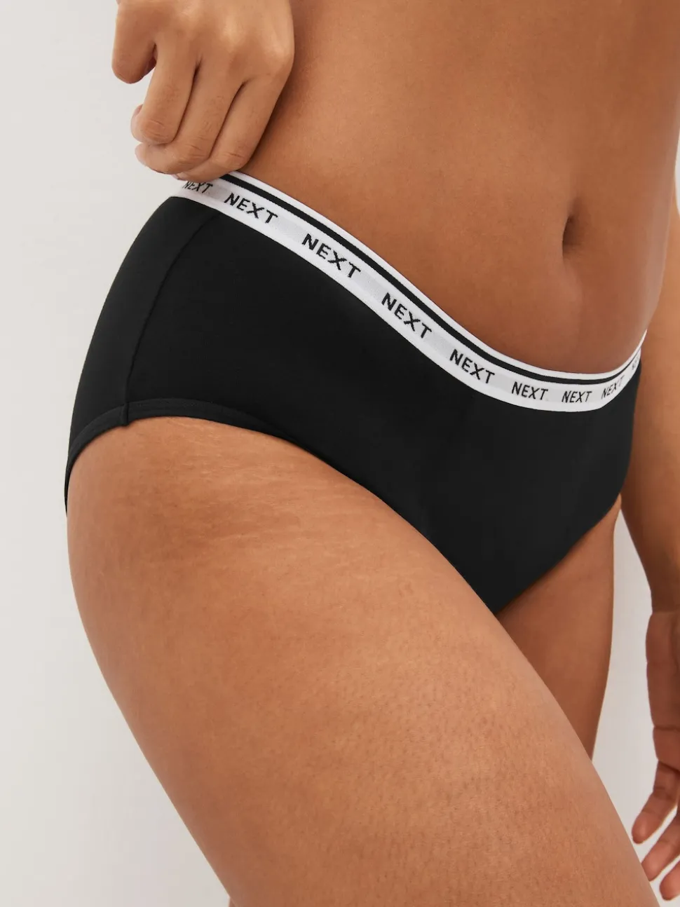 Black Short Heavy Flow Period Knickers 2 Pack