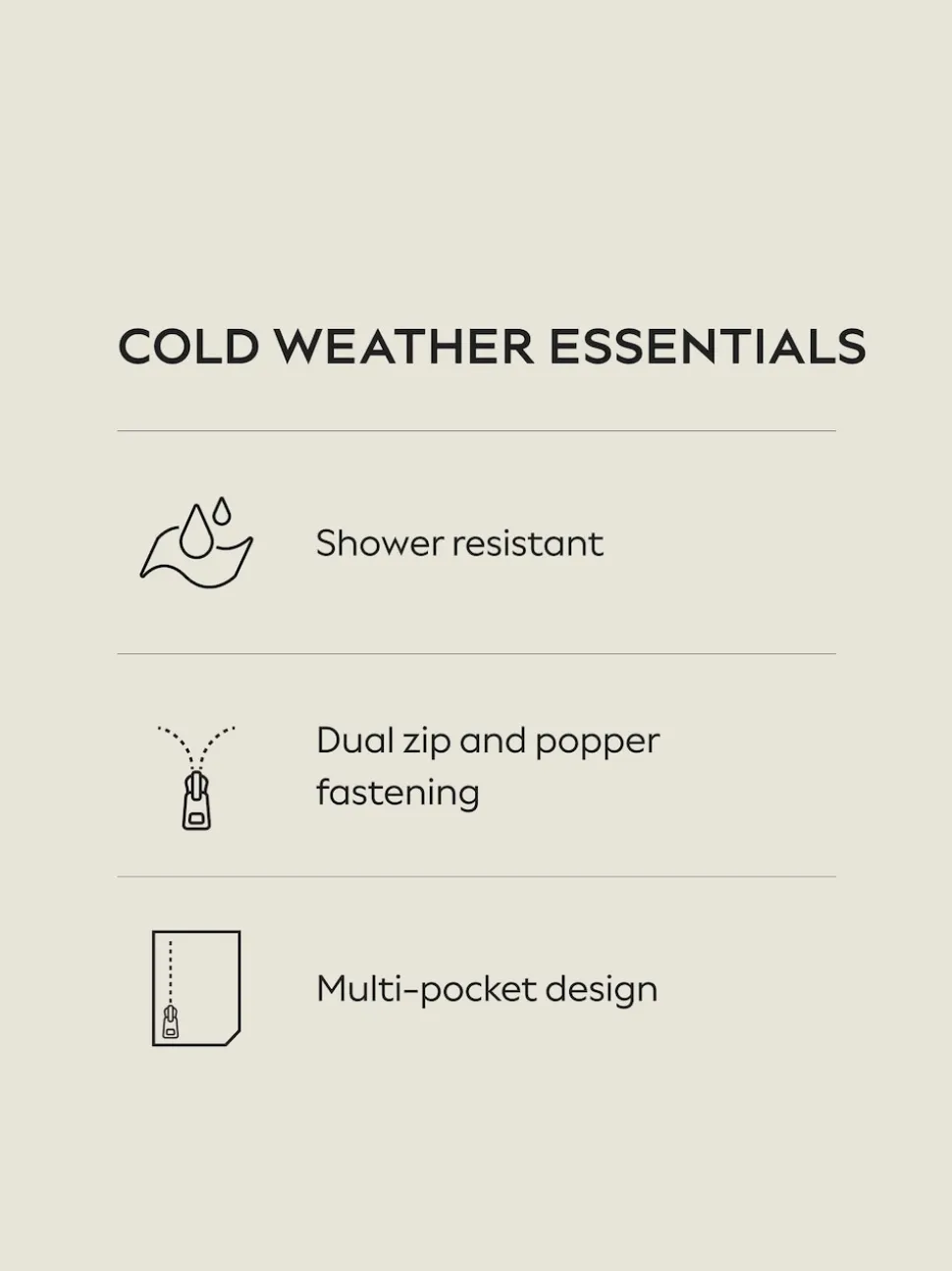 Black Shower Resistant Padded Hooded Longline Coat