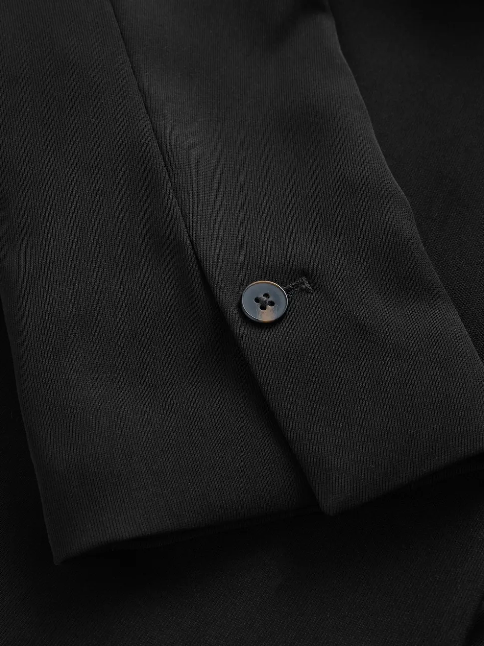 Black Single Breasted Skinny Belt Blazer