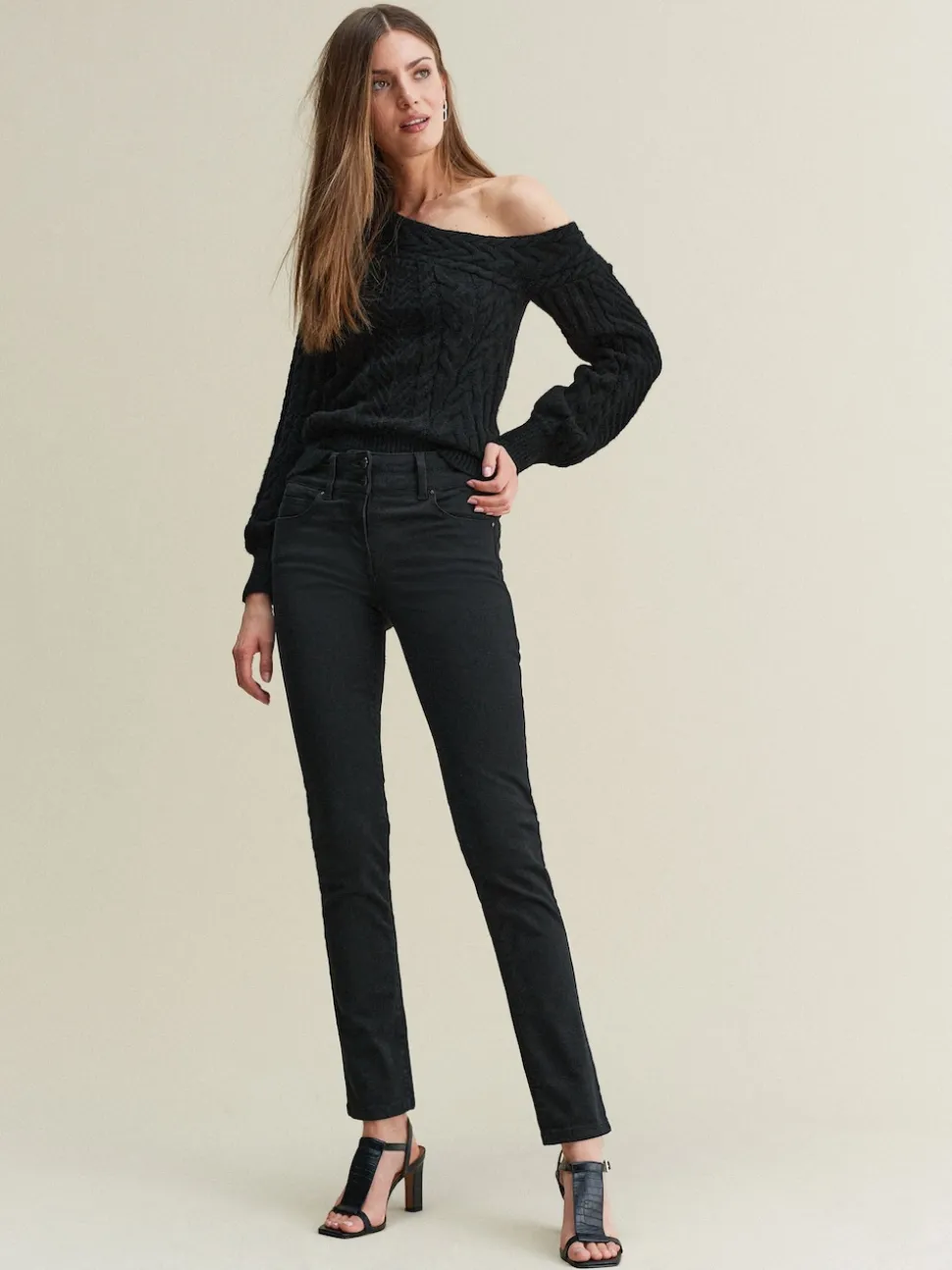 Black Slim Lift And Shape Jeans
