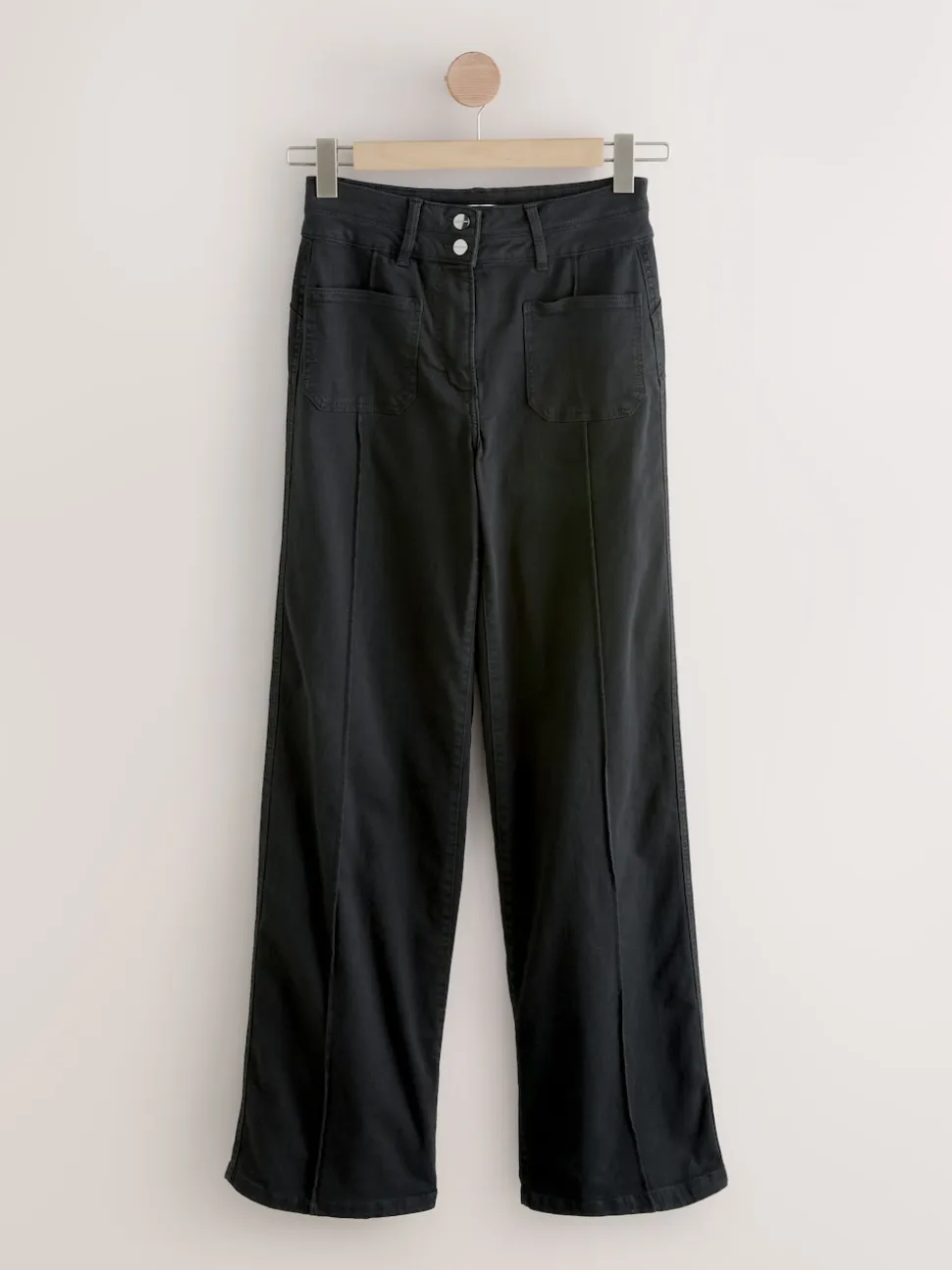 Black Slim Lift and Shape Wide Leg Jeans