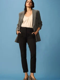 Black Slim Sculpting Trousers