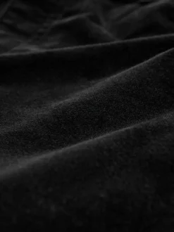 Black Slim Velvet Cord Jeans