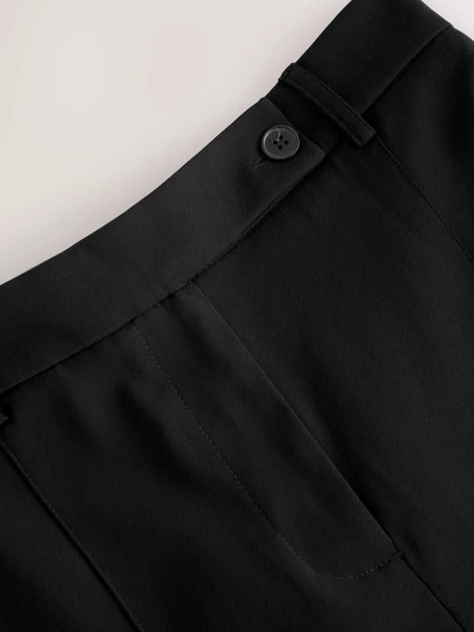 Black Smart Longline Shorts