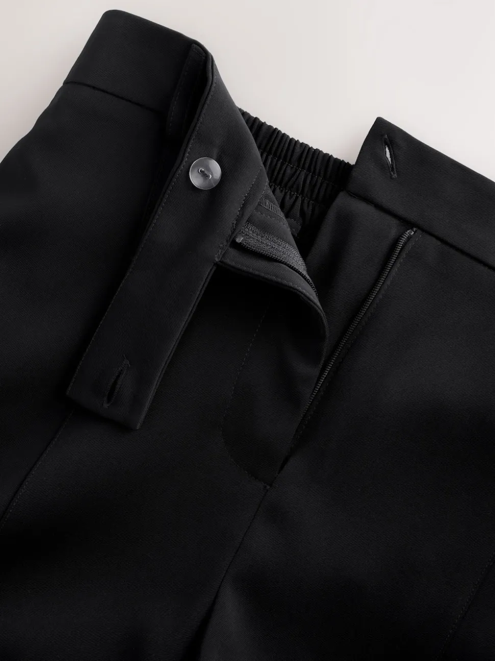 Black Smart Longline Shorts
