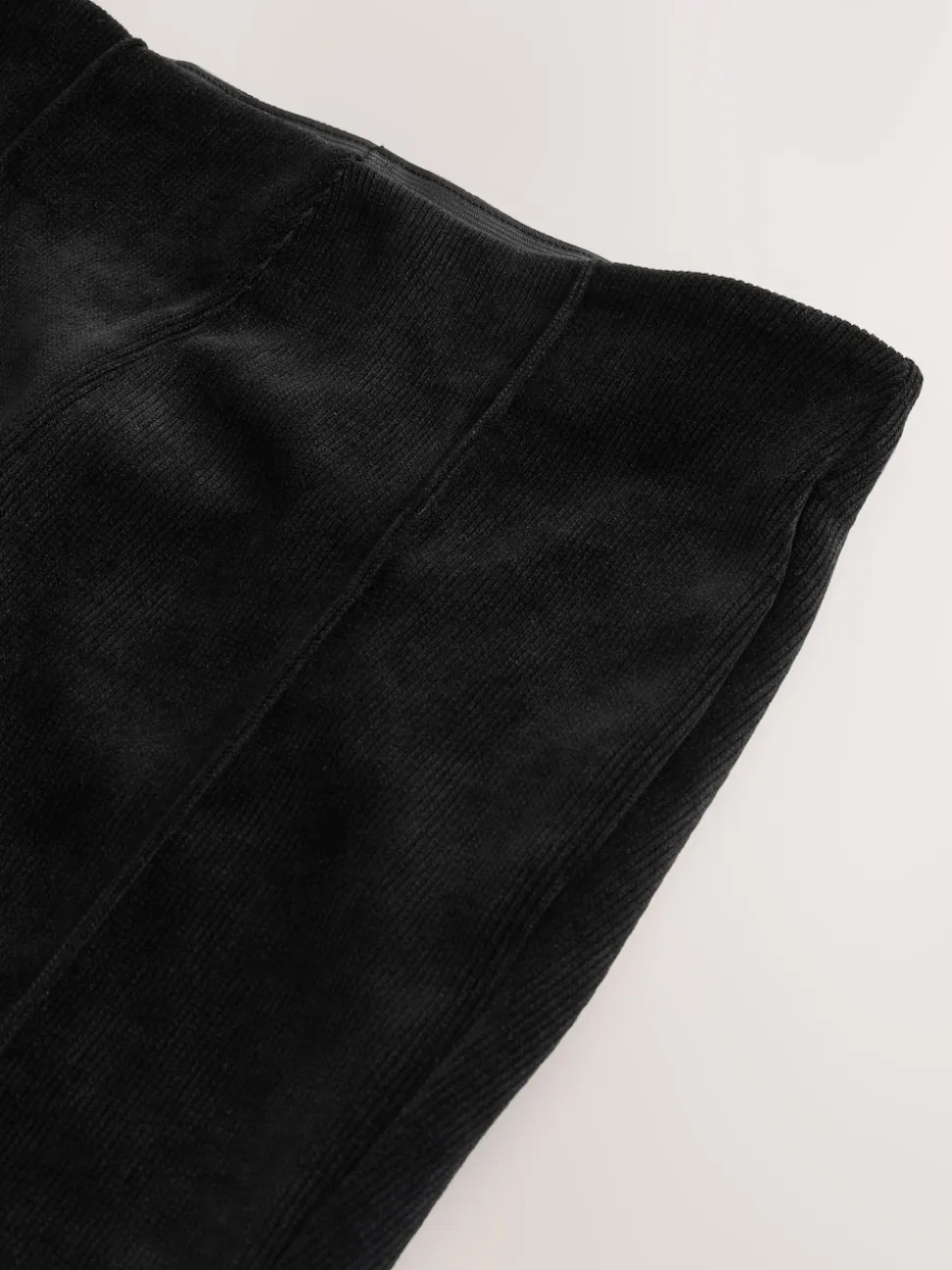 Black Smoothing Corduroy Bootcut Trousers