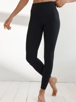 Black Sports Dry Tech Tummy Control High Waist Full Length Legging