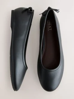 Black Standard/Wide Fit Ballerina Shoes