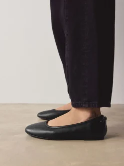 Black Standard/Wide Fit Ballerina Shoes