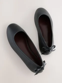 Black Standard/Wide Fit Ballerina Shoes